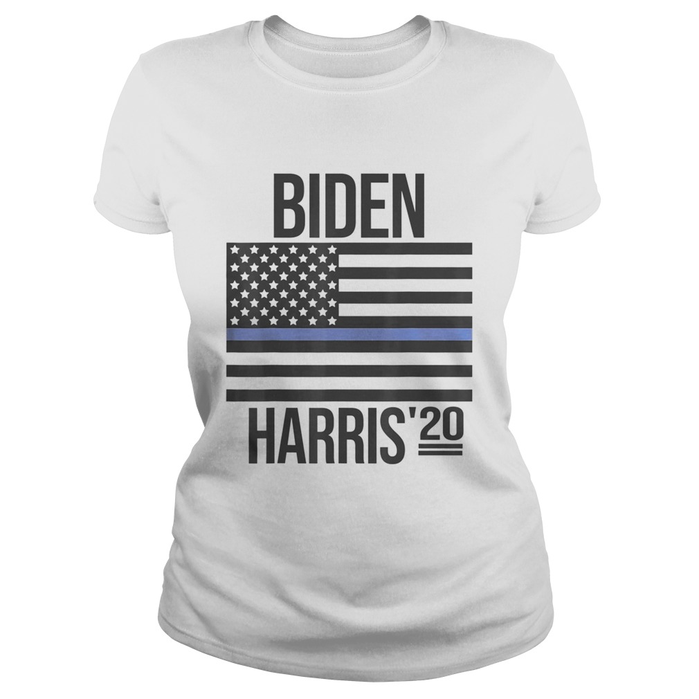 Biden Harris 2020 Thin Blue Line US Flag Police Support Classic Ladies