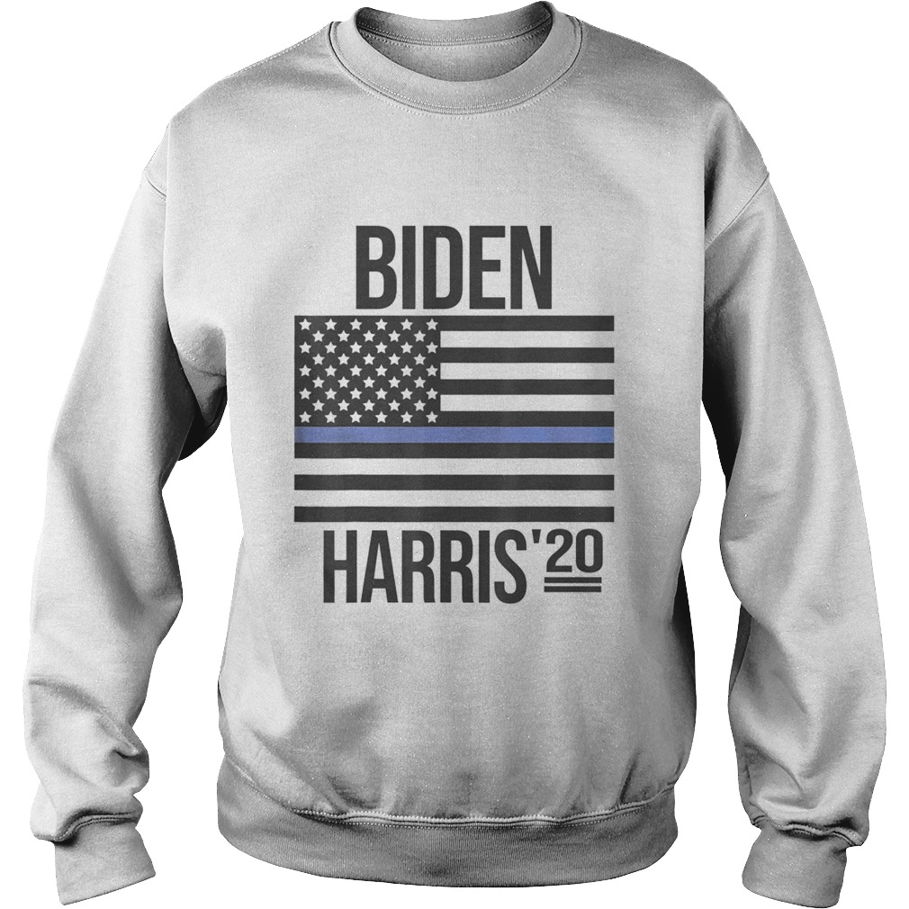 Biden Harris 2020 Thin Blue Line US Flag Police Support Sweatshirt