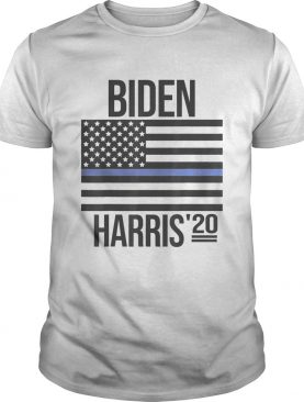 Biden Harris 2020 Thin Blue Line US Flag Police Support shirt