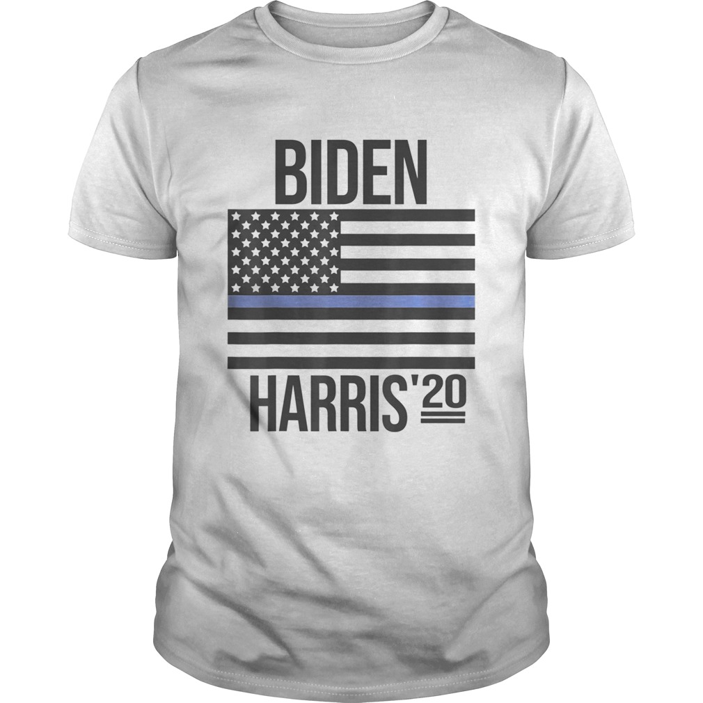 Biden Harris 2020 Thin Blue Line US Flag Police Support shirt