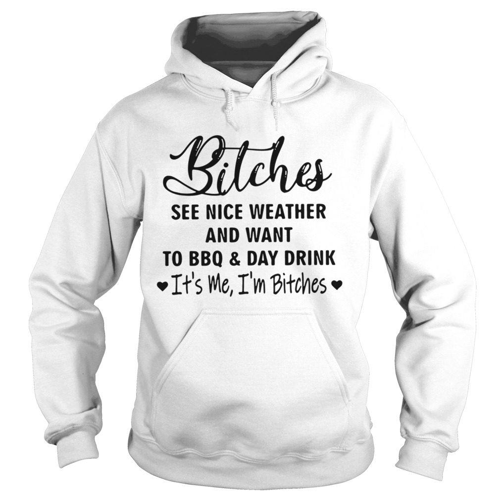 Bitches See Nice Weather And Want To BBQ And Day Drink Hoodie
