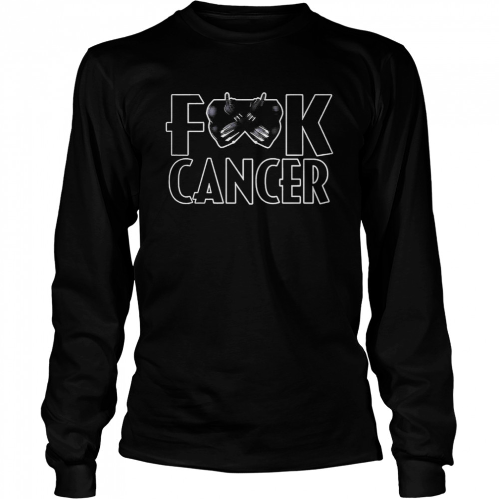 Black Panther Fuck Cancer Long Sleeved T-shirt