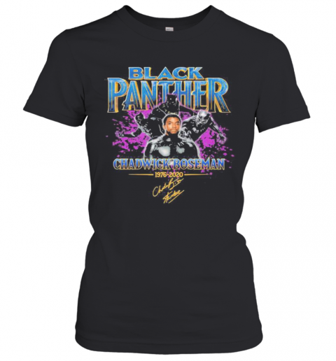 Black Panther Rip Chadwick Boseman 1976 2020 Signature T-Shirt Classic Women's T-shirt