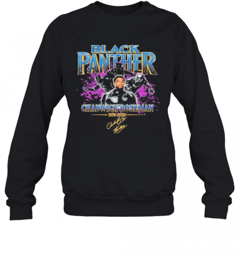 Black Panther Rip Chadwick Boseman 1976 2020 Signature T-Shirt Unisex Sweatshirt
