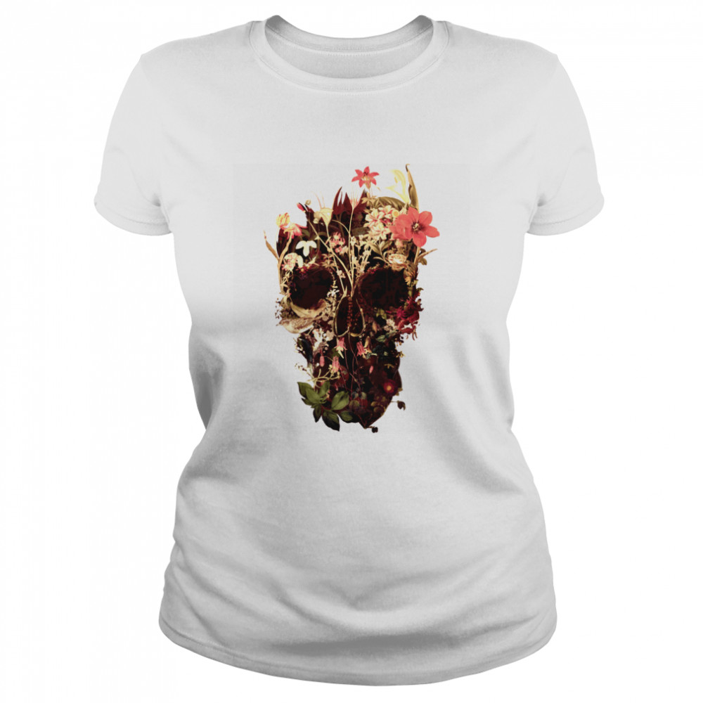 Bloom Skulls Day Of The Dead Muertos Classic Women's T-shirt