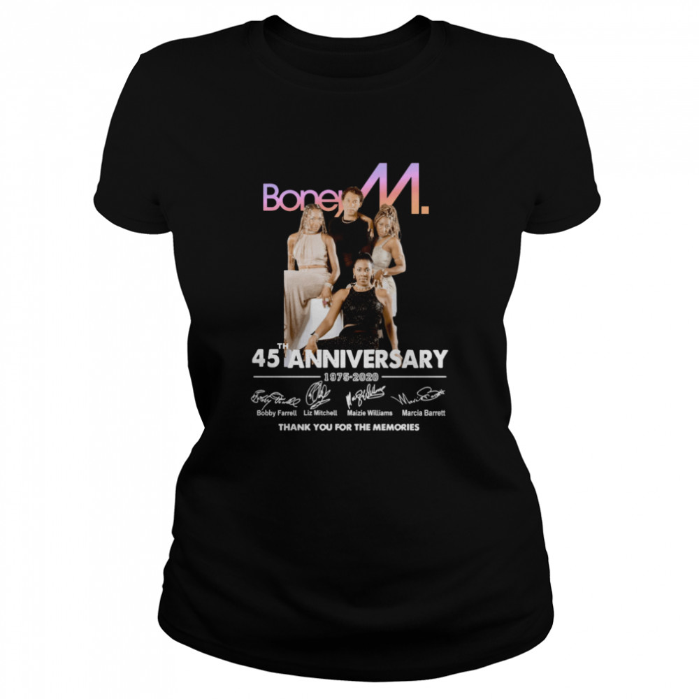 Boney M 45th Anniversary 1975 2020 Thank You Classic Women's T-shirt