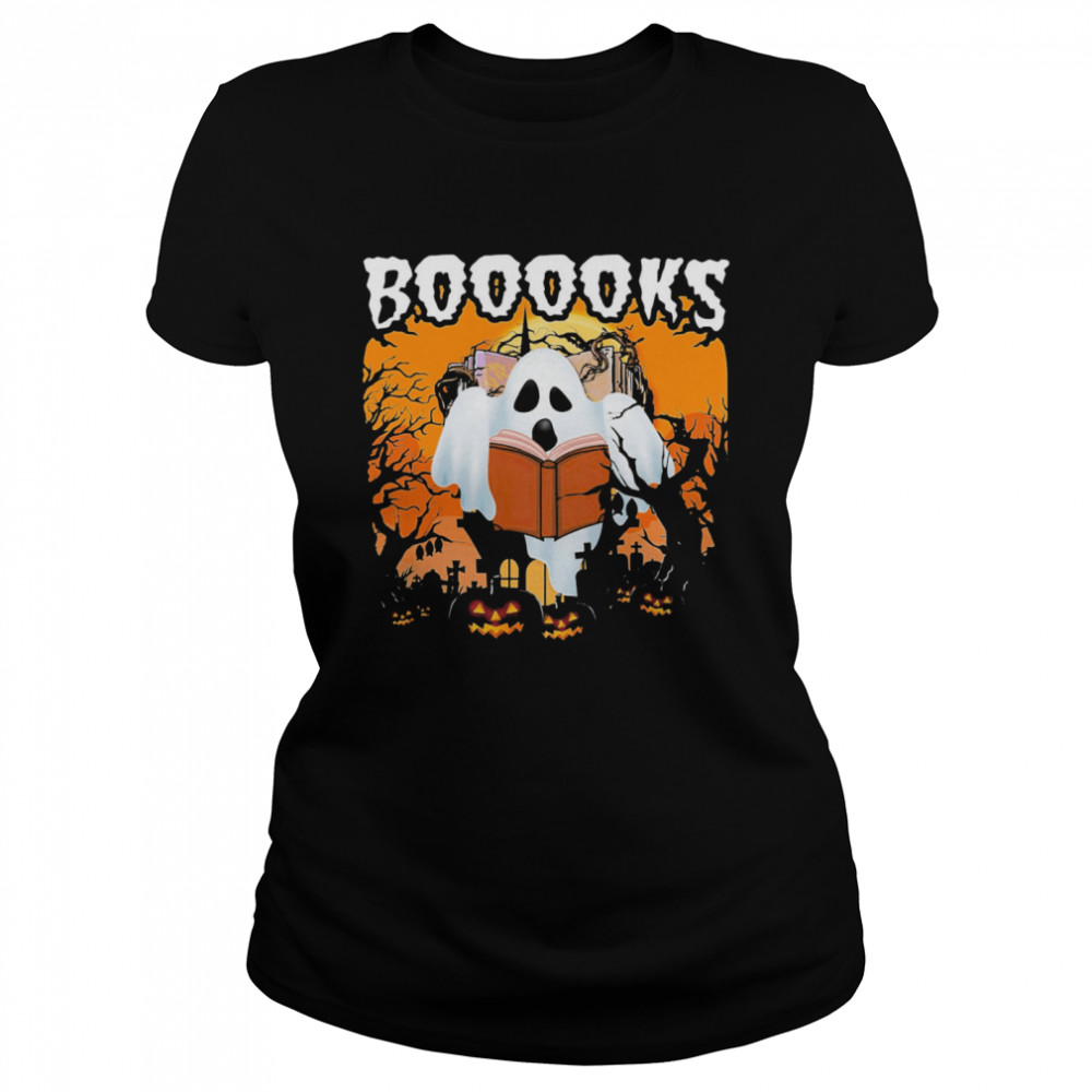 Booooks Ghost Halloween Classic Women's T-shirt