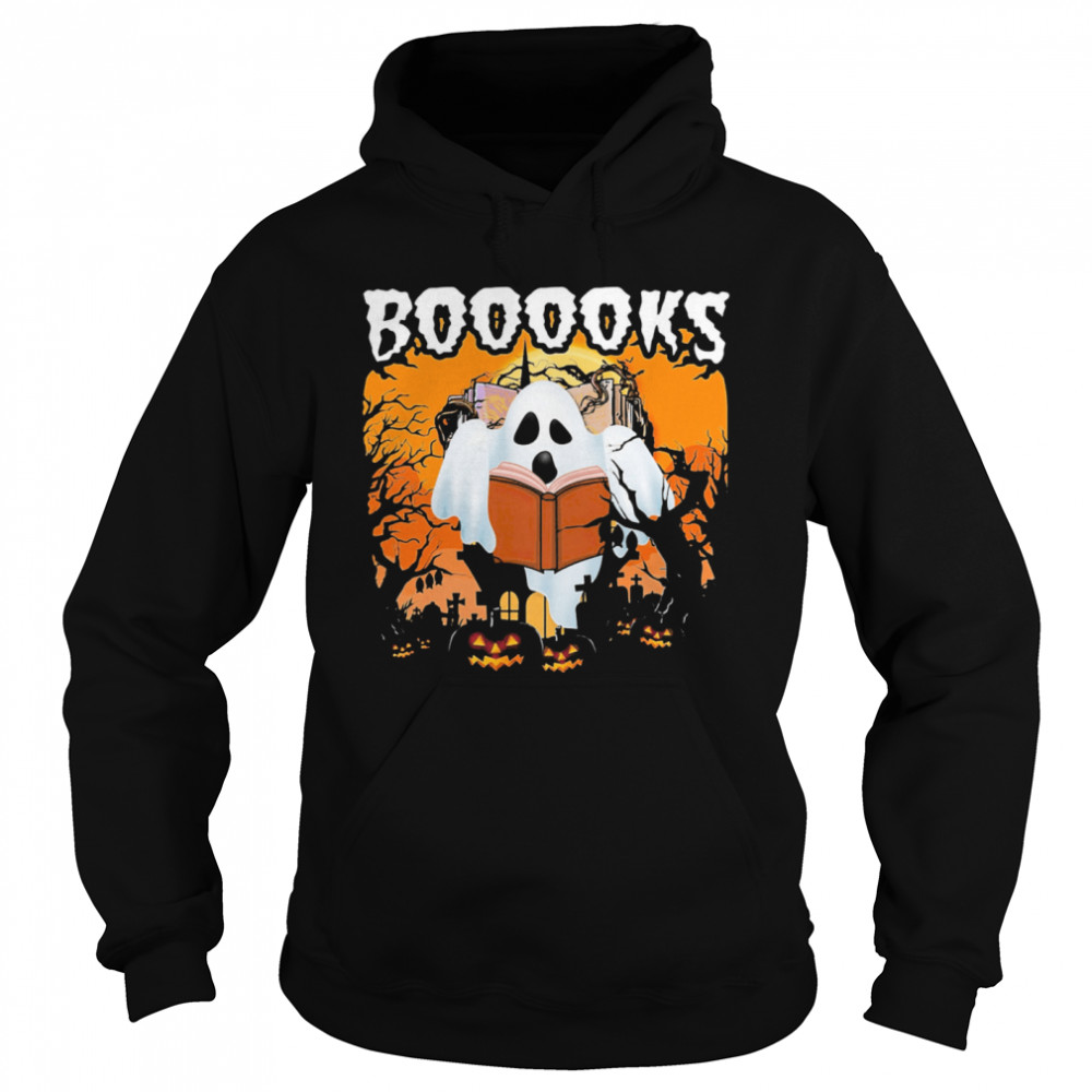 Booooks Ghost Halloween Unisex Hoodie