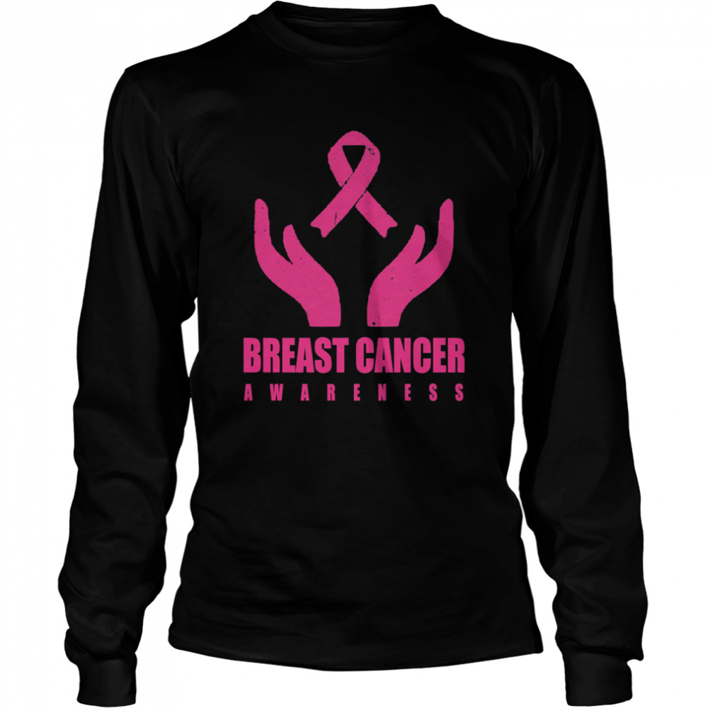 Breast Cancer Awareness Illness US Survivor Warrior Long Sleeved T-shirt