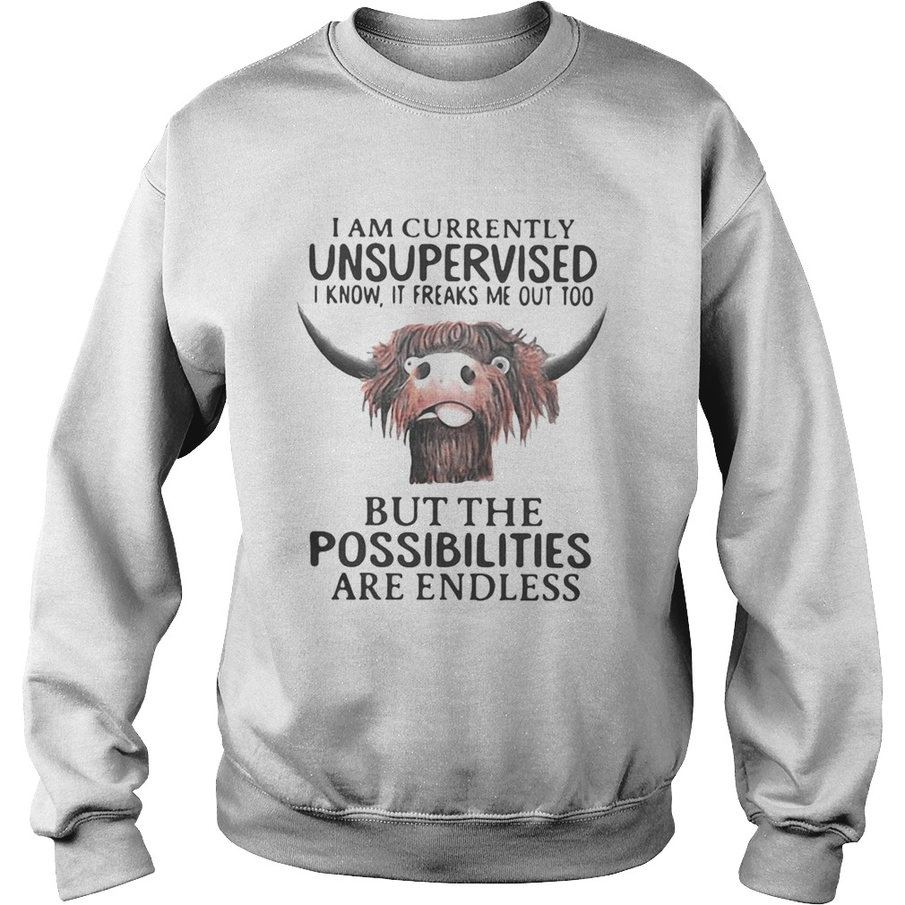 Buffalo I am currently unsupervised i know it freaks me out too but the possibilities are endless s Sweatshirt