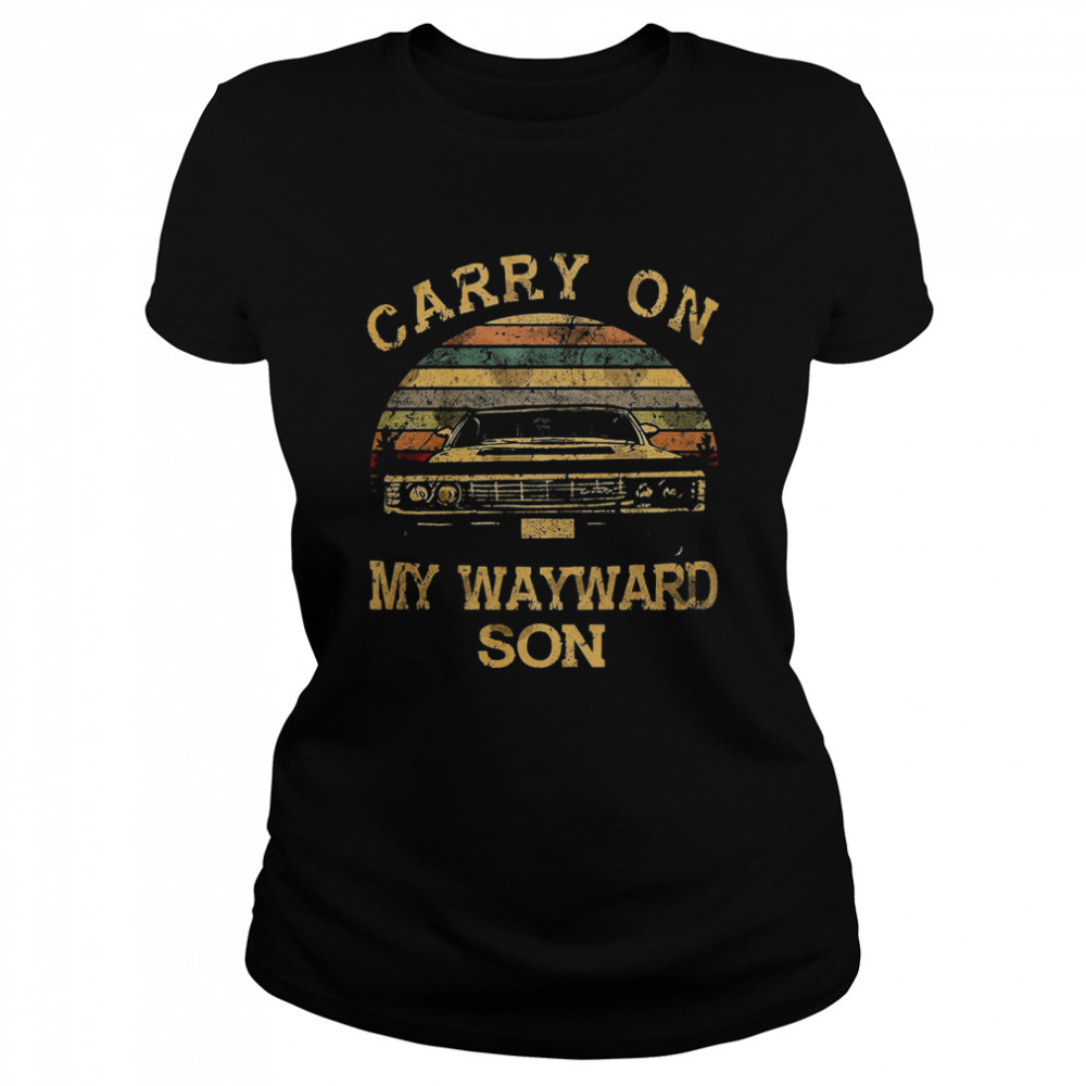 Carry On My Wayward Son Vintage Retro Classic Women's T-shirt