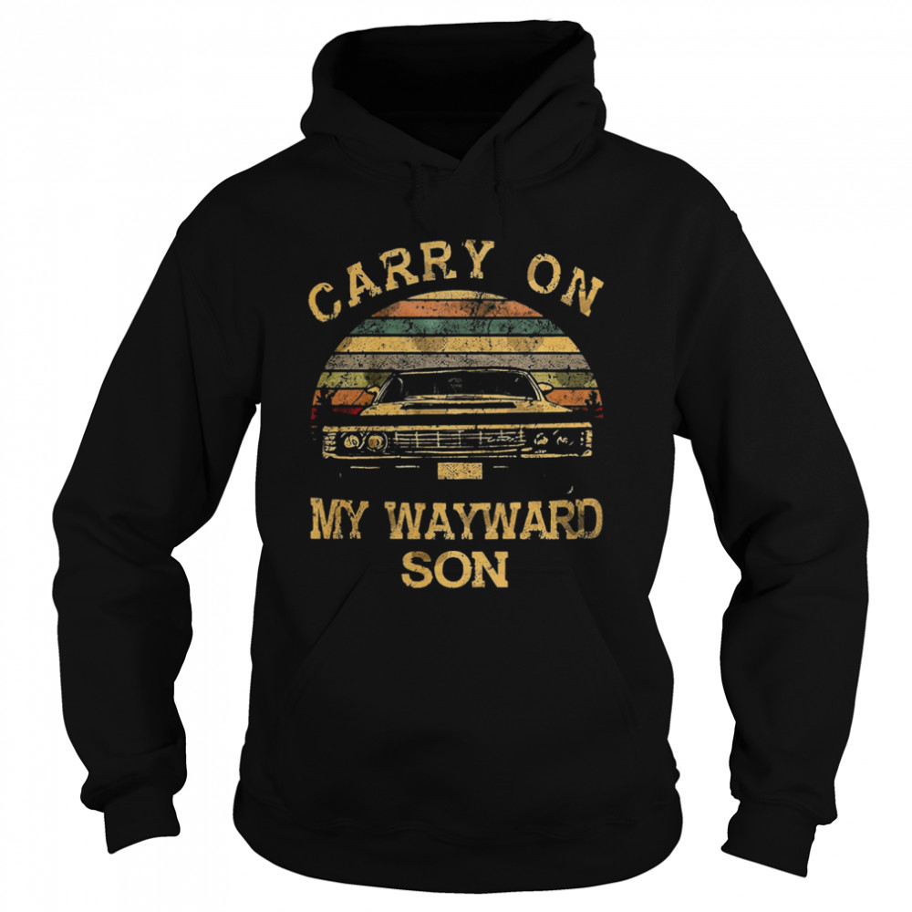 Carry On My Wayward Son Vintage Retro Unisex Hoodie