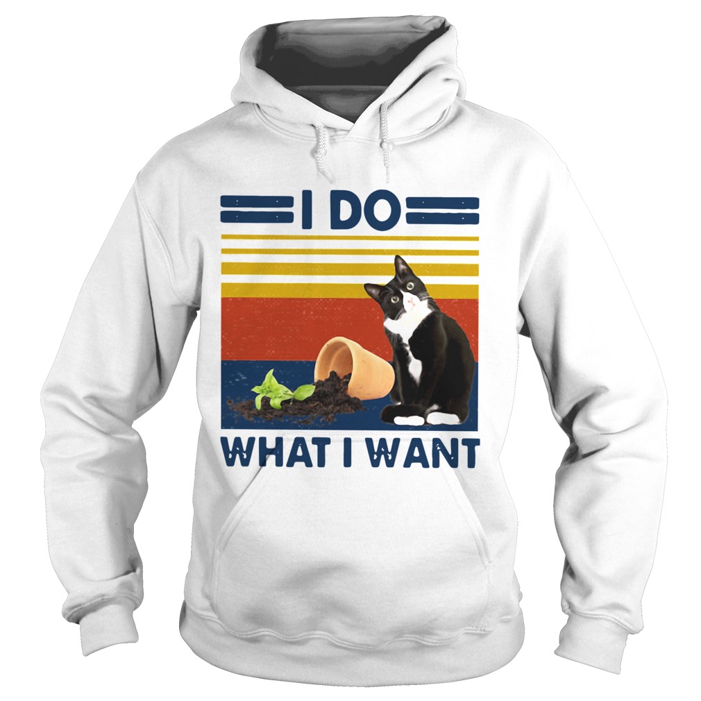 Cat I Do What I Want Vintage Hoodie