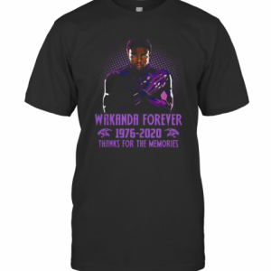 Chadwick Boseman Wakanda Forever 1976 2020 Thanks For The Memories T-Shirt Classic Men's T-shirt