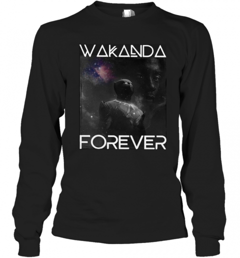 Chadwick Boseman Wakanda Forever T-Shirt Long Sleeved T-shirt 