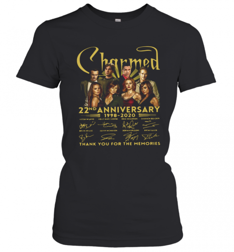 Charmed Movie 22Nd Anniversary 1998 2020 Thank You For The Memories Signatures T-Shirt Classic Women's T-shirt