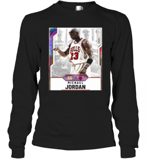 Chicago Bulls Basketball Team Michael Jordan T-Shirt Long Sleeved T-shirt 