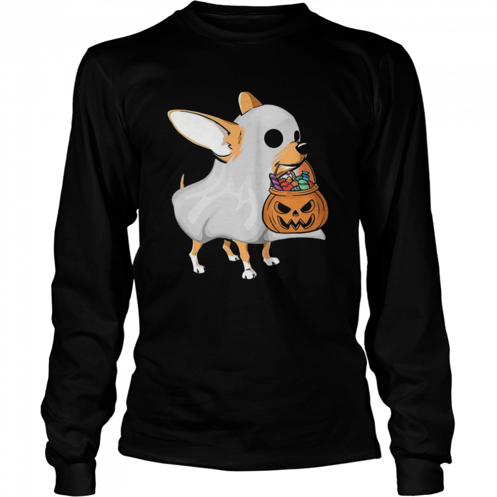 Chihuahua Halloween Long Sleeved T-shirt