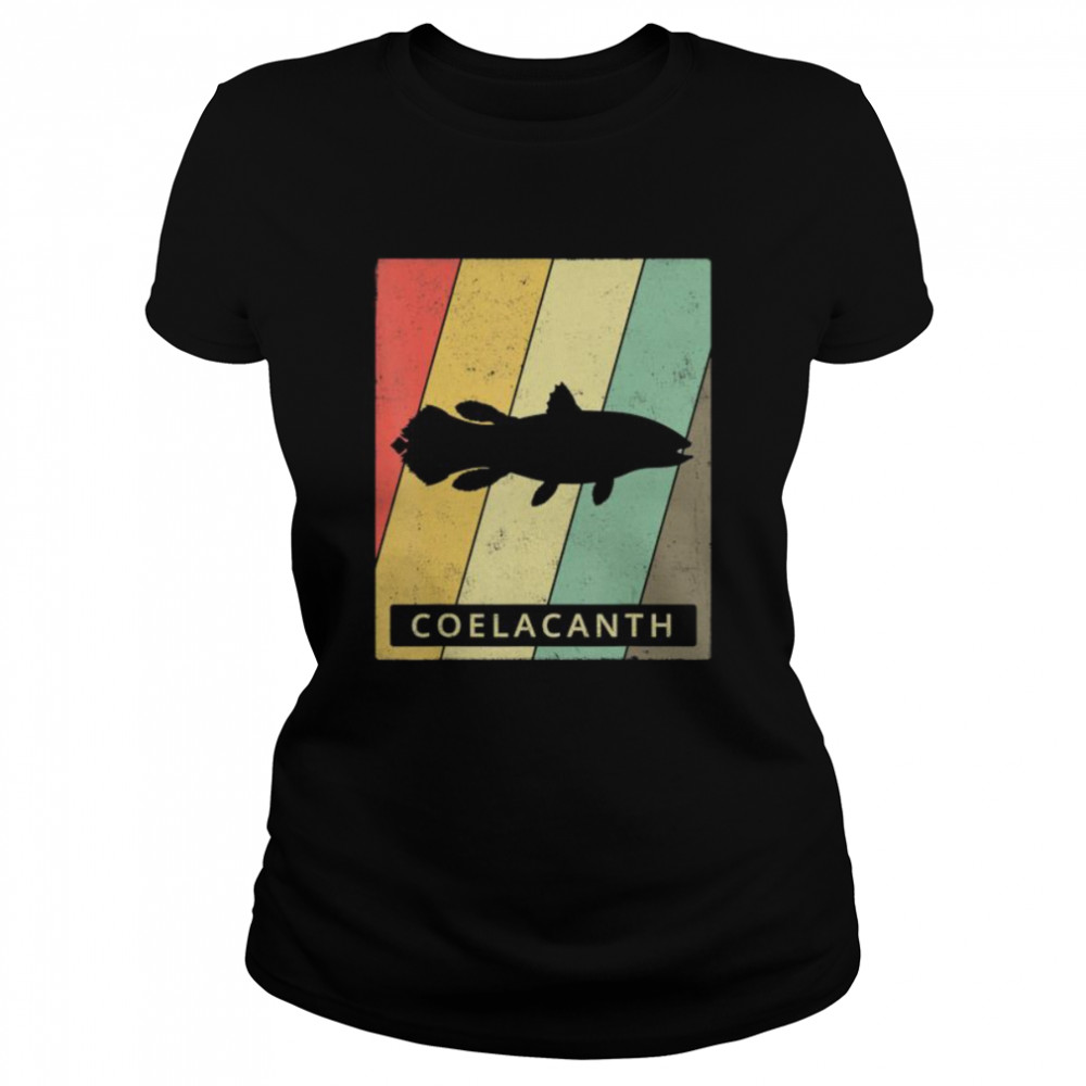 Coelacanth Lover Vintage Retro Animal Classic Women's T-shirt