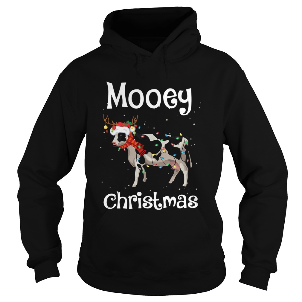 Cow Light Mooey Christmas Hoodie