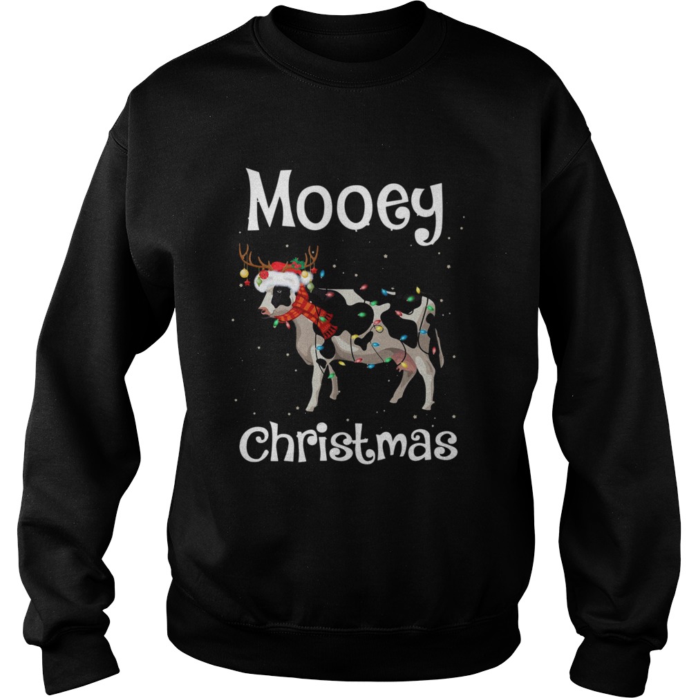 Cow Light Mooey Christmas Sweatshirt