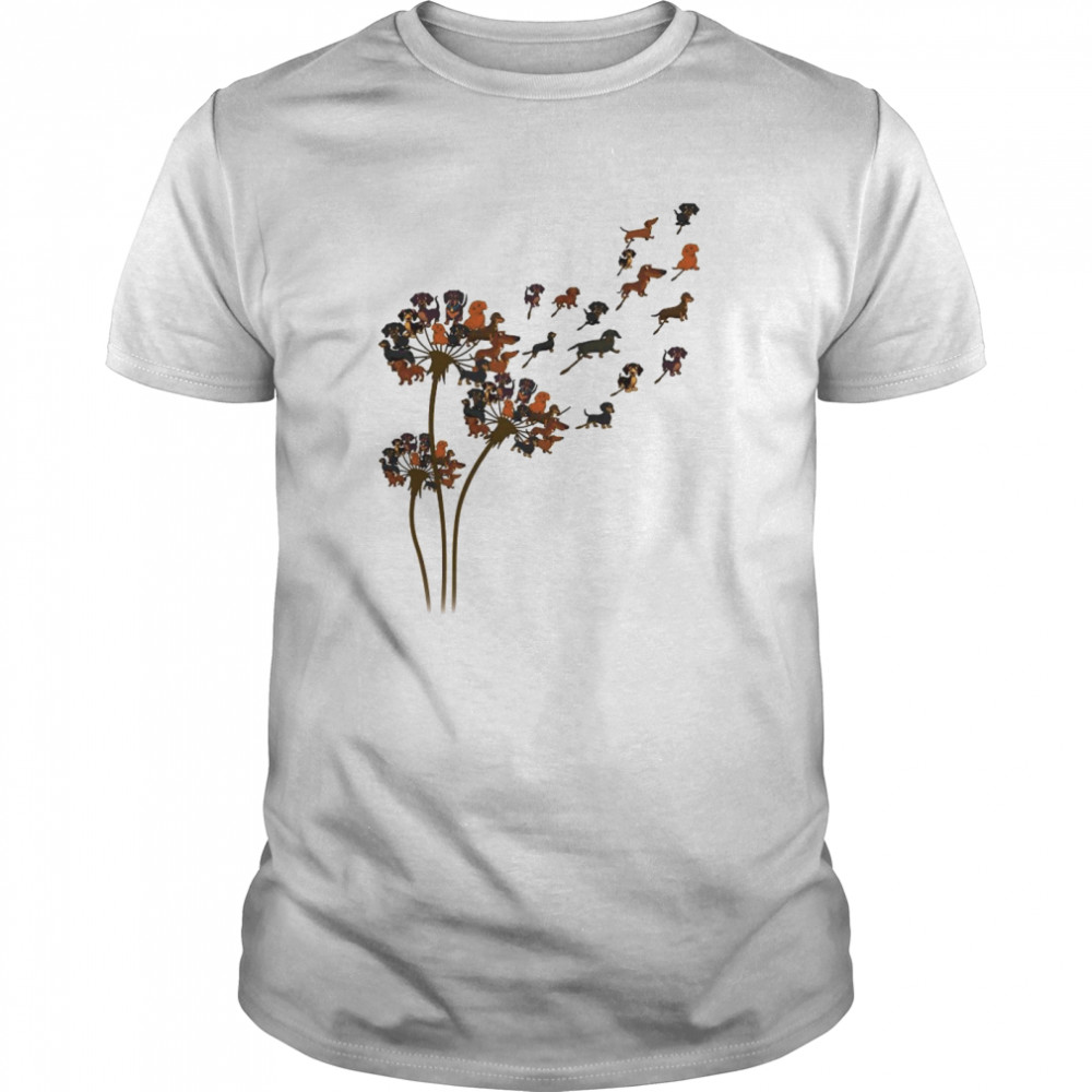 Dachshund Dandelion Flower shirt