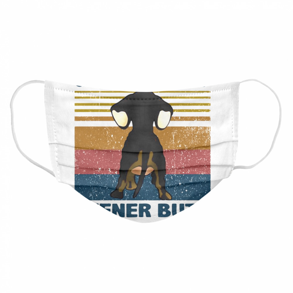 Dachshund Guess What Wiener Butt Vintage Cloth Face Mask