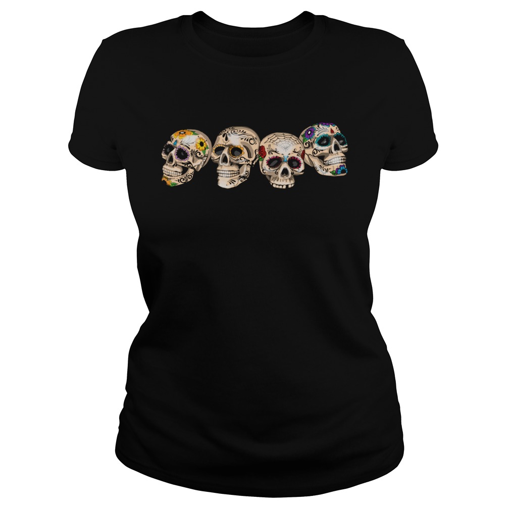 Dia De Los Muertos Day Of The Dead Sugar Skulls Classic Ladies