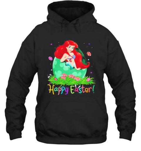 Disney Ariel Princess Happy Easter Flower T-Shirt Unisex Hoodie