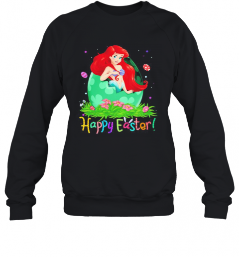 Disney Ariel Princess Happy Easter Flower T-Shirt Unisex Sweatshirt