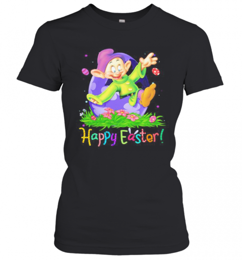 Disney Dopey Happy Easter Flower T-Shirt Classic Women's T-shirt