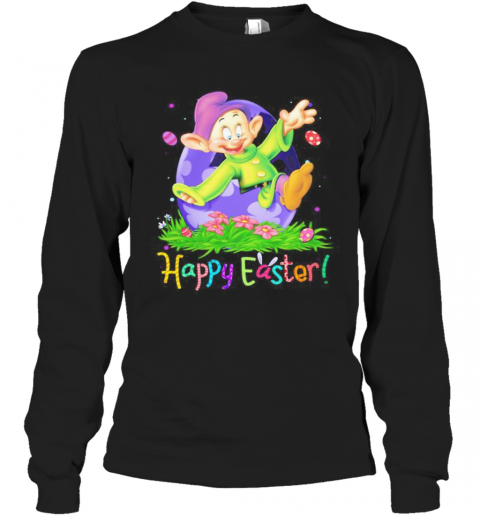 Disney Dopey Happy Easter Flower T-Shirt Long Sleeved T-shirt 