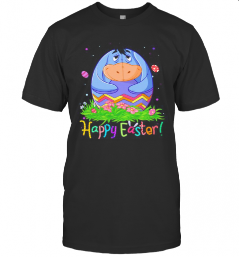Disney Eeyore Donkey Happy Easter Flower T-Shirt