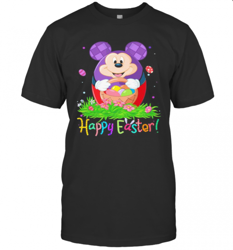 Disney Mickey Mouse Happy Easter Flower T-Shirt