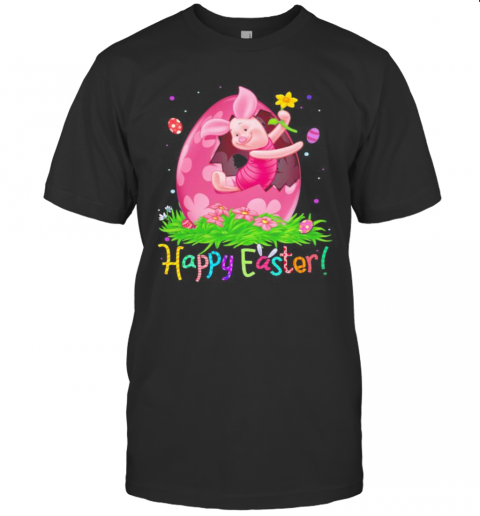Disney Piglet Happy Easter Flower T-Shirt