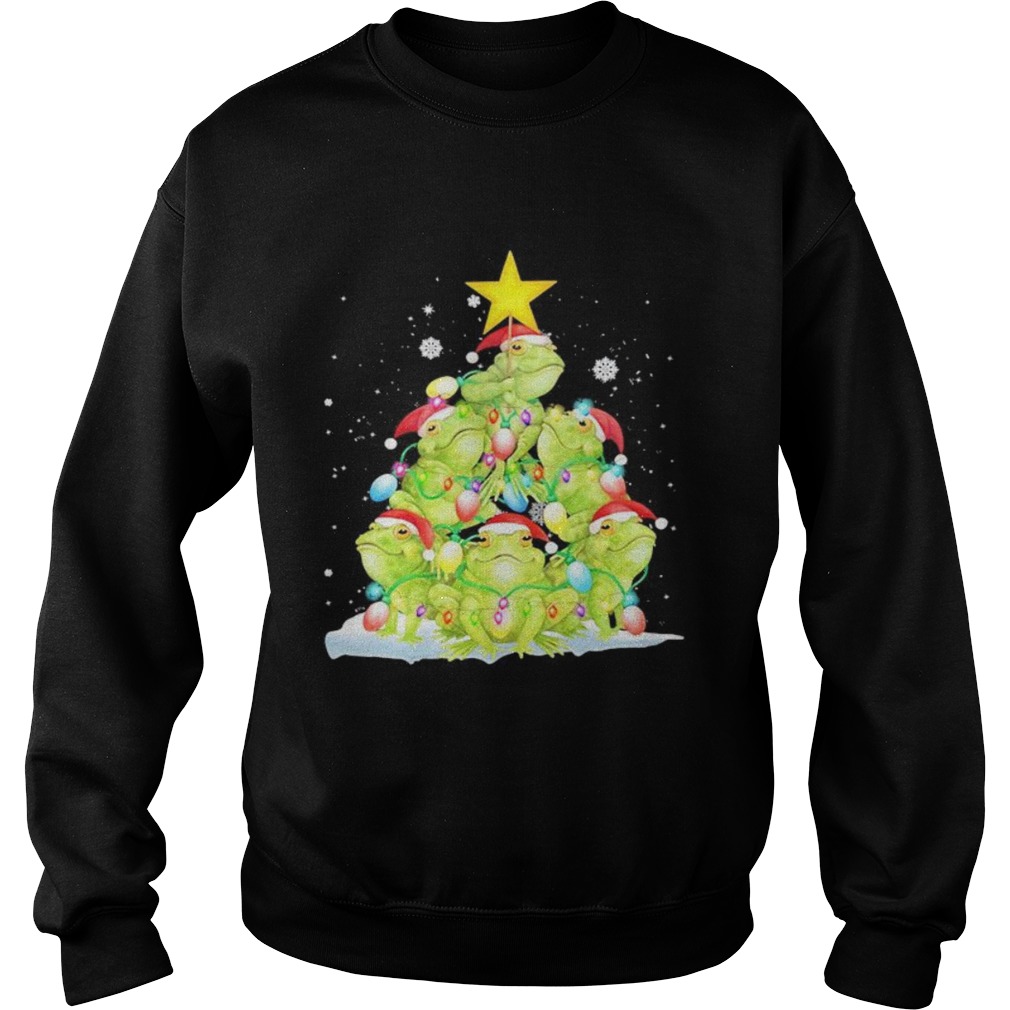Frog Christmas Pine Tree Sweatshirt