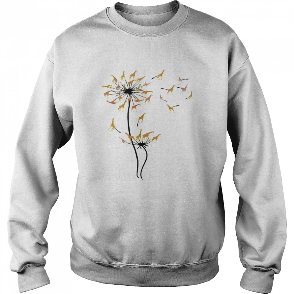 Giraffes Dandelion Flower Unisex Sweatshirt