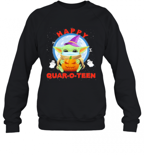 Halloween Baby Yoda Witch Quar O Teen T-Shirt Unisex Sweatshirt