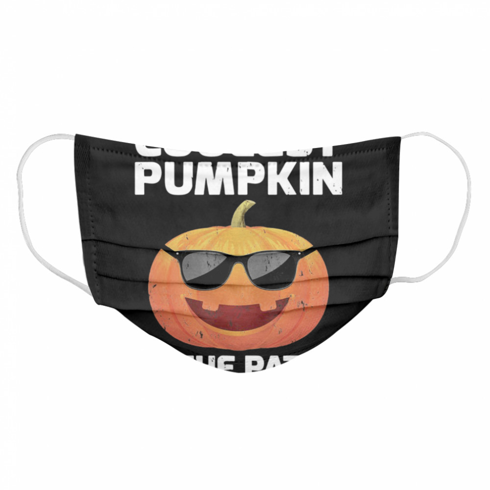 Halloween Coolest Pumpkin In The Patch Boys Girls Kids Cloth Face Mask