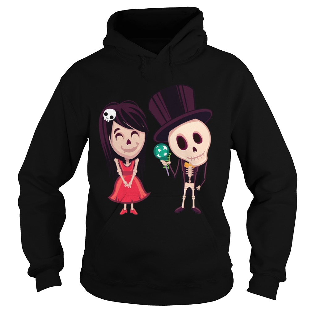 Halloween Day Of The Dead Skeleton Couple Hoodie