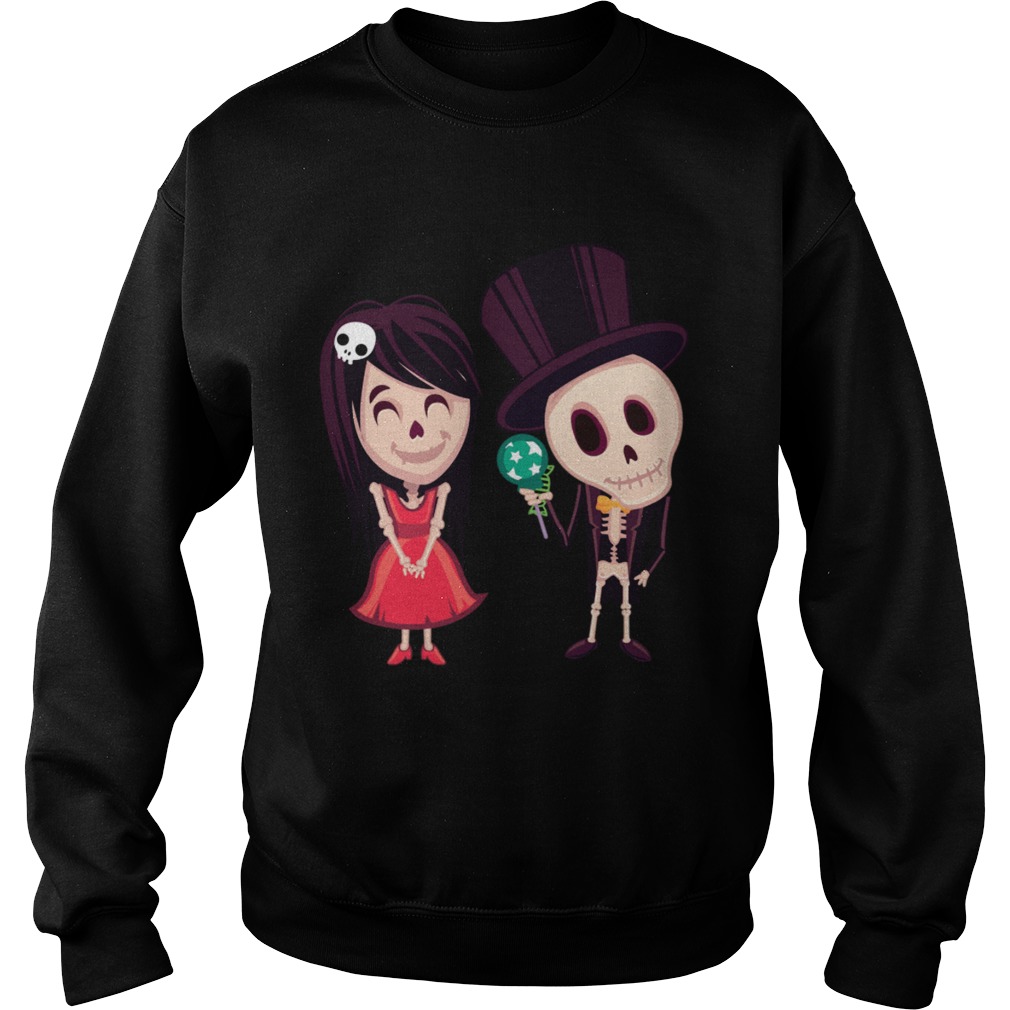 Halloween Day Of The Dead Skeleton Couple Sweatshirt