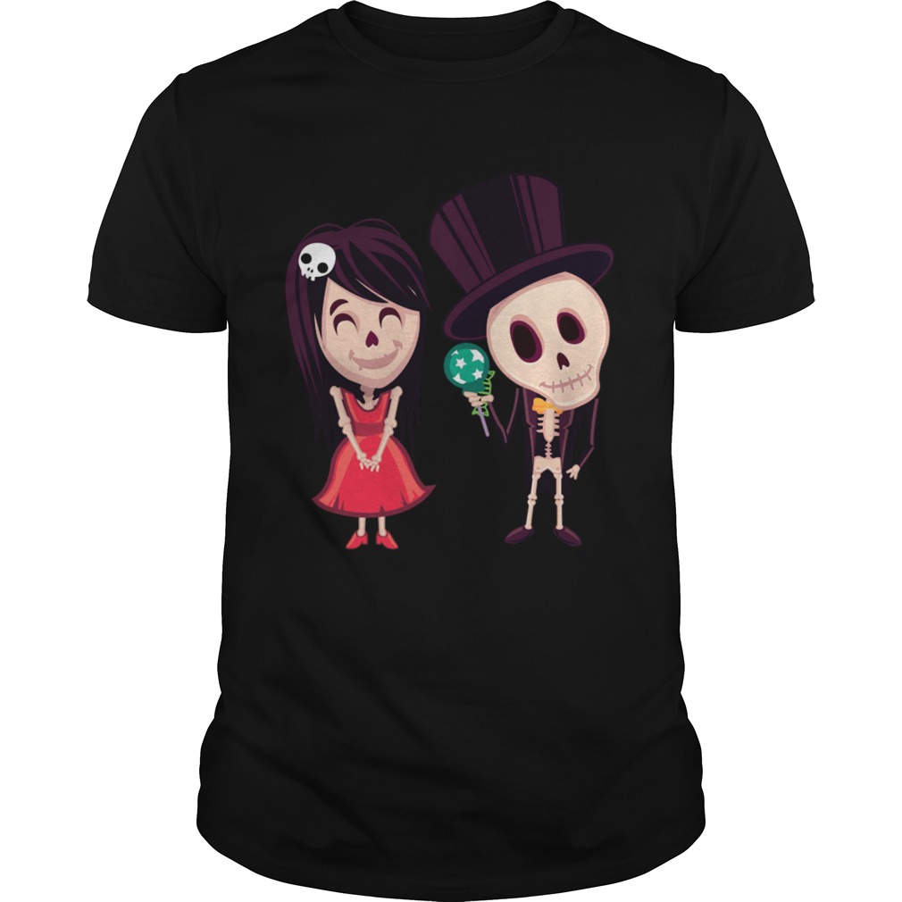 Halloween Day Of The Dead Skeleton Couple shirt