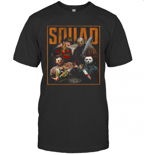 Halloween Horror Characters Squad T-Shirt