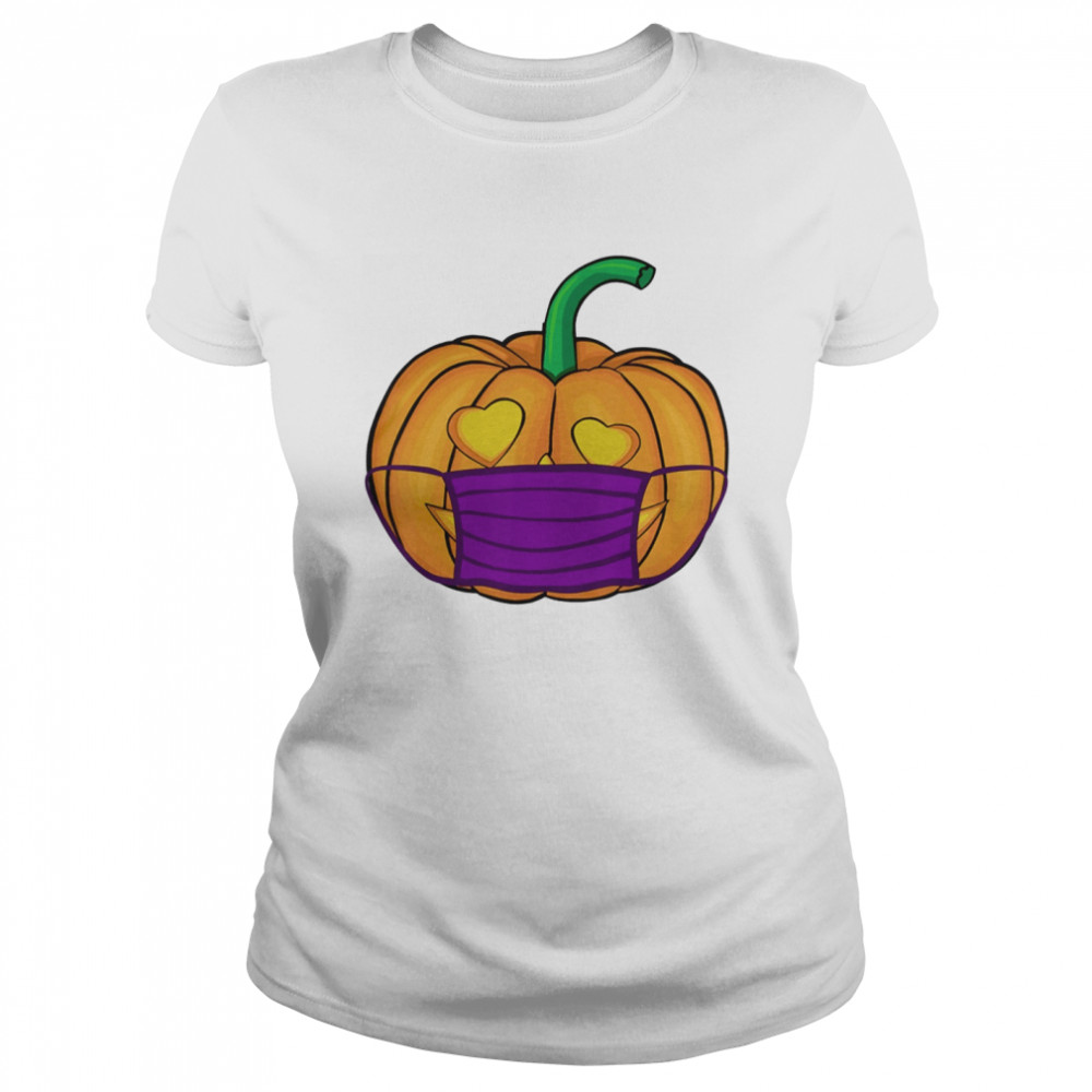 Halloween Pumpkin Mask 2020 Jack O Lantern Classic Women's T-shirt