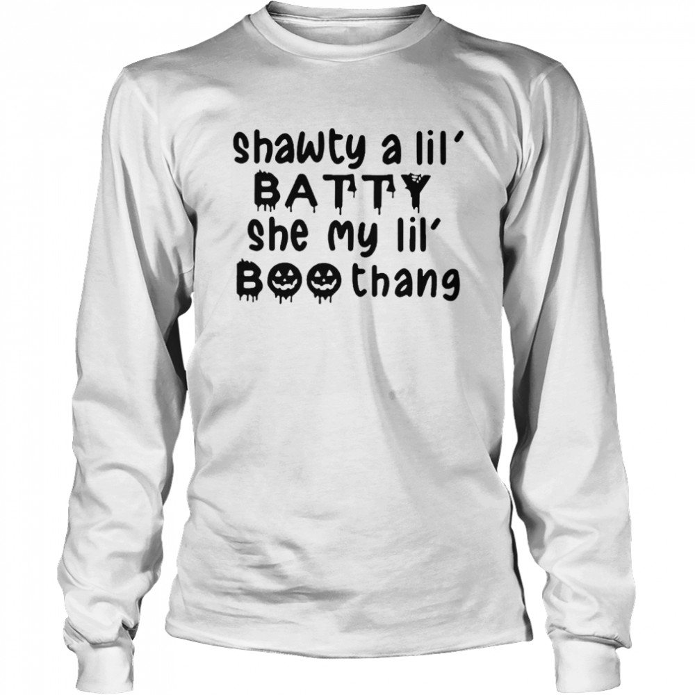 Halloween Shawty A Lil Batte She My Lil Boo Thang Long Sleeved T-shirt