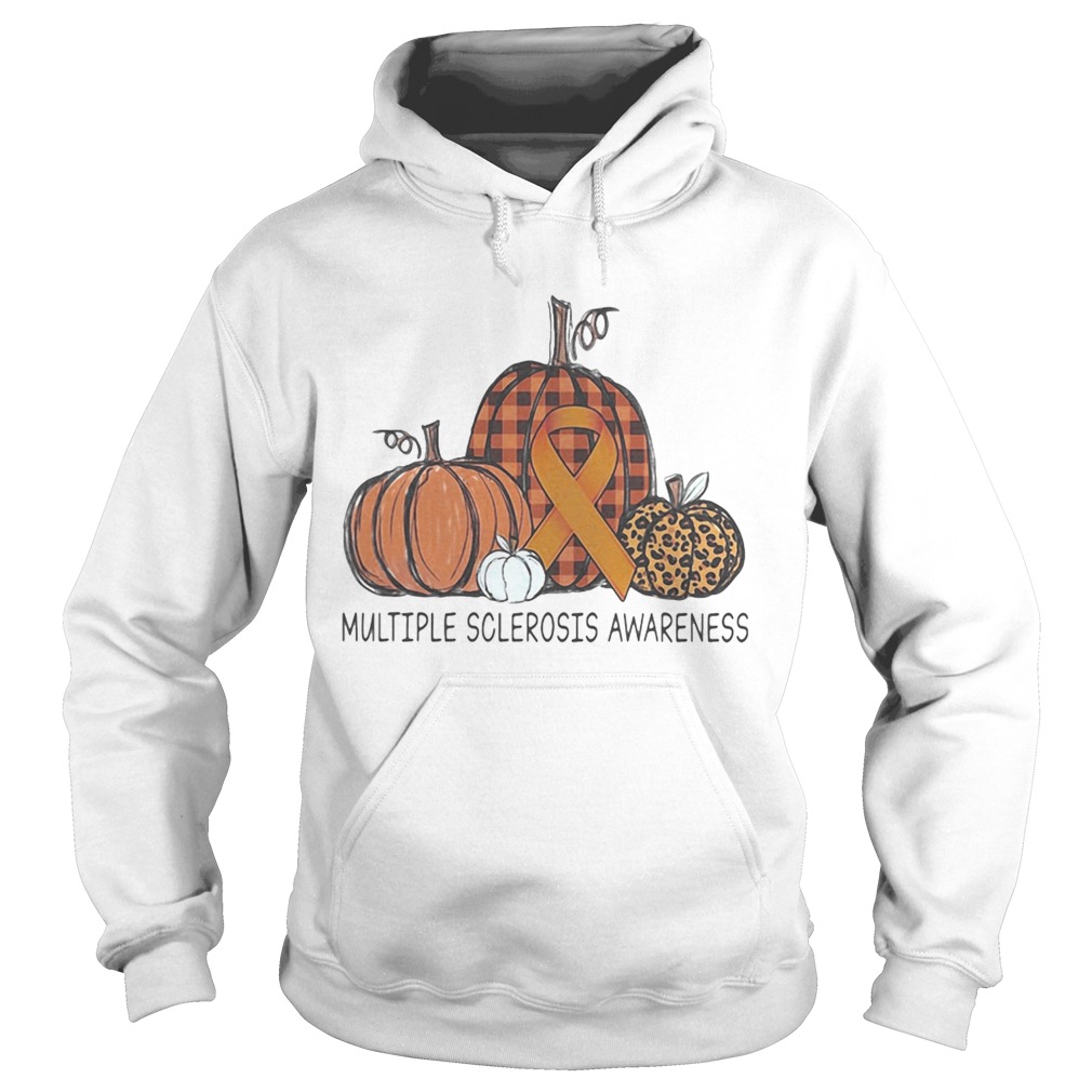 Halloween pumpkins multiple sclerosis awareness leopard Hoodie