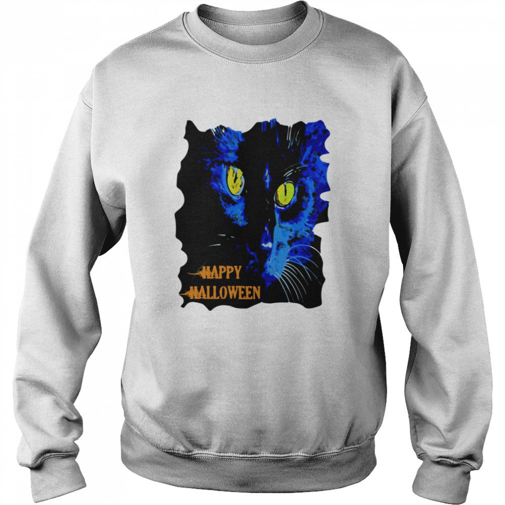 Happy Halloween Black Cat Unisex Sweatshirt