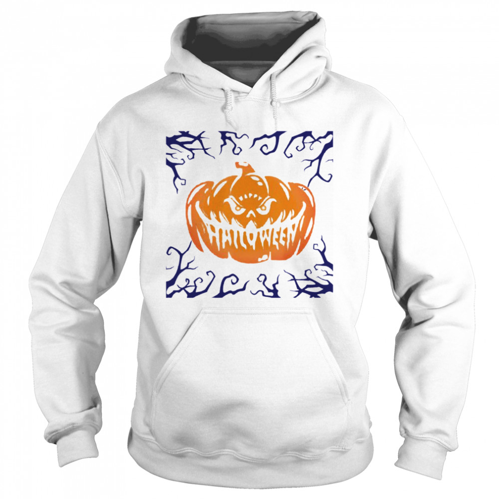 Happy Halloween Shirt Women Men Scary Night Pumpkin Face Unisex Hoodie