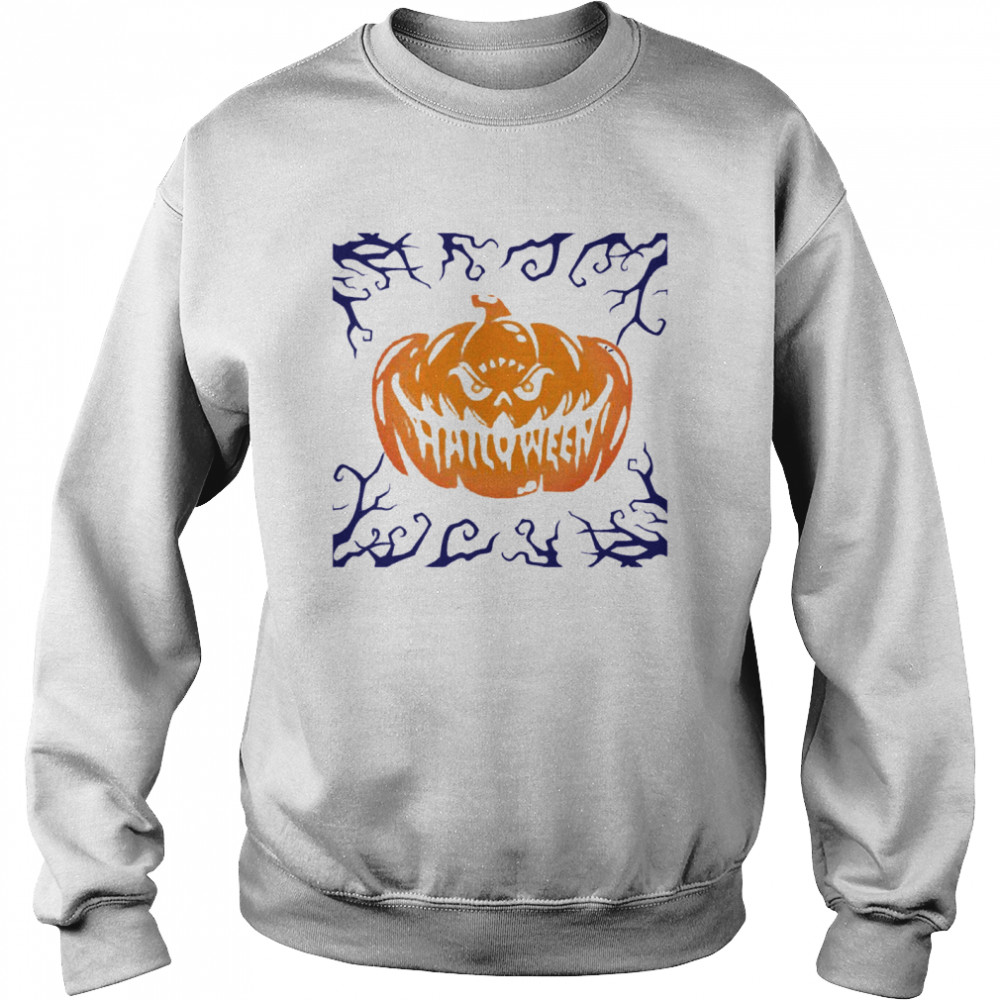 Happy Halloween Shirt Women Men Scary Night Pumpkin Face Unisex Sweatshirt