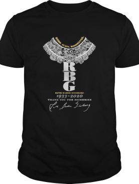 Hero Icon Dissenter RBG Ruth Bader Ginsburg 1933 2020 Thank You For The memories shirt